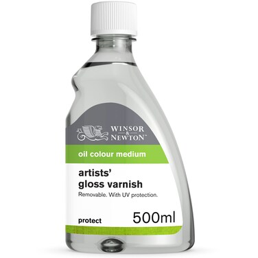 Winsor &amp; Newton Professional Artists' Gloss Varnish, 500ml (16.9-oz) Bottle