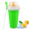 Slushie Maker Cup - Magic Quick Frozen Smoothies Cup for Homemade Milk Shake Ice Cream Maker, Cooling Cup, Double Layer Squeeze Slushy Maker Cup, Birthday Gifts for Friends&amp;Family (Green)