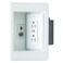 Legrand Pass &amp; Seymour TV1WTVSSWCC2 1 Gang Recessed TV Box with Surge Protective and Low Voltage Kit, White (1 Count)