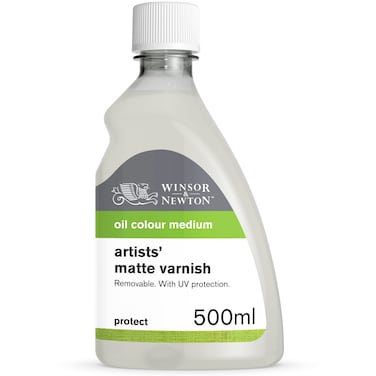 Winsor &amp; Newton Professional Artists' Matt Varnish, 500ml (16.9-oz) Bottle