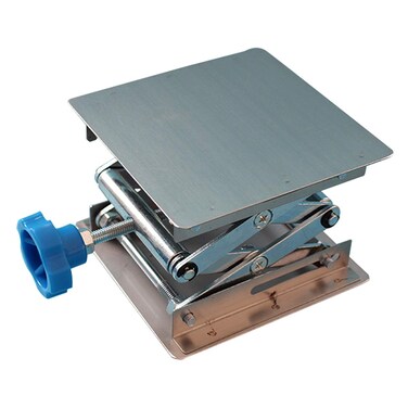 Stainless Steel Lab Jack Stand Table Lift Laboratory Mini Scissor Lift Jack 4" x 4