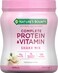 Nature's Bounty Complete Protein &amp; Vitamin Shake Mix with Collagen &amp; Fiber, Contains Vitamin C for Immune Health, Vanilla Flavored, 16 Oz
