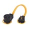 Arcon 14372 Generator Pigtail Power Cord 50-Amp Female to 30-Amp Male Flat Wire Adapter, 18-Inch