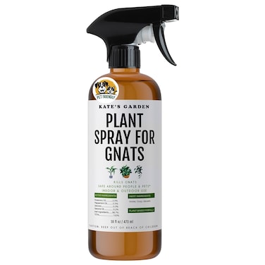 Kate's Garden Plant Spray for Insects &amp; Getting Rid of Gnats. Fungus Gnat Killer &amp; Bug Spray for Indoor Plants (16oz, Pet Safe, Non Toxic)