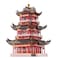 Piececool 3D Metal Puzzle for Adults, Juyuan Tower Metal Model Kits, Chinese Ancient Architecture Building Puzzles, Brain Teaser DIY Craft Toys Gifts - 303 Pcs