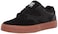 DC Boys' Kalis Vulc Skate Shoe, Black/Gum 4.5 medium US