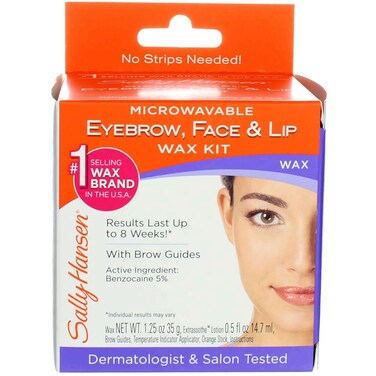 Sally Hansen Microwaveable Eyebrow, Face &amp; Lip Wax Kit (Pack of 5)