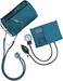 MABIS MatchMates Aneroid Sphygmomanometer and 31" Sprague Rappaport Stethoscope Combination Manual Blood Pressure Kit with Calibrated Nylon Cuff and Oversized Carrying Case, Adult Teal