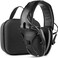 awesawesafe GF01L Hearing Protection for Shooting Range, Electronic Hearing Protection for Impact Sports, Hearing Protection, Ideal for Shooters and Hunting, Black, NRR 24 dB [Comes with Travel