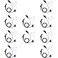 Caroo 10 Pack APX6000 Eeapiece Headset with PTT Mic for APX4000 APX8000 APX900 XPR6350 XPR6550 XPR6580 XPR7350 7350e XPR7380 XPR7580 7580e Two Way Radio Walkie Talkie 2 Wire Surveillance Kit