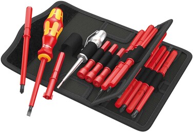 Wera 05003471001 VDE 60 I/62 I/65 I/247 Kraftform Kompakt Changeable Blade (18 Piece)