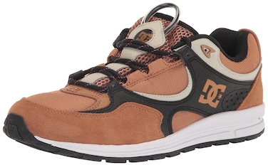 DC Men's Kalis Lite Runner Skare Shoes Skate, Brown/Black/White, 6