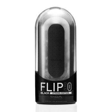 TENGA FLIP 0 (Zero) Men Masturbation Device, Reusable Pleasure Toy Cup Massager and Personal Masturbation Toy, TFZ-002 Black