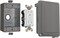 SIGMA ENGINEERED SOLUTIONS 16802 Metallic Weatherproof Outdoor Electrical Outlet Kit with Extra Duty Cover, Box and 15 Amp GFCI Receptacle, IN-USE, Clear/Gray, 1 Gang, Lockable with Patented Hinge.