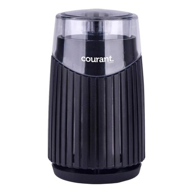 Courant Electric Coffee Grinder One Touch, Coffee Bean and Spice Grinder, With Heavy-Duty Stainless Steel Blades Durable Base,150 Watt Powerful Motor, Black