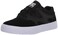 DC boys Kalis Vulc Skate Shoe, Black/Black/White, 6.5 Big Kid US