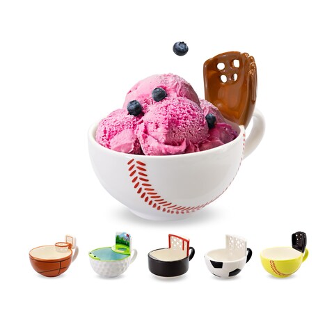 MAX&#39;IS Creations The Mug with a Glove, Baseball Mug Coach Gift Novelty Funny Coffee Mugs Sports Baseball Gifts for Boys 8-12 12-14 Men Mom Accessories, 16oz