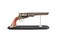 US 13" Decorative Antique Wood Western Style Navy Revolver with Display Stand Included for Collectors