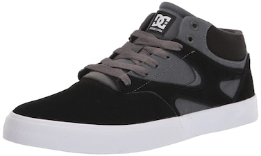 DC Men's Kalis Vulc Mid Low Shoe Skate, Cool Grey, 5