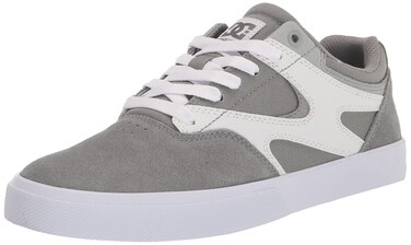 DC Men's Kalis Vulc Low Shoe Skate, White/Black/Black, 6