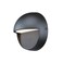Westinghouse 6579000 Winslett Transitional One-Light Dimmable LED Outdoor Wall Light Sconce, Dark Sky Friendly, Textured Black Finish, Frosted Glass