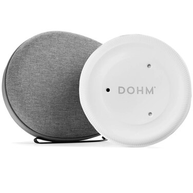 Yogasleep Dohm UNO White Noise Sound Machine + Travel Case, Real Fan Inside for Non-Looping, Sound Machine for Travel, Office Privacy, Sleep Therapy for Adults &amp; Baby, White, 2 Piece Set