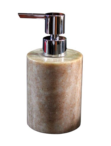 KLEO Soap/Lotion Dispenser - Made of Marble in Luxury Bathroom Accessories Bath Accessories Lotion Dispenser (Brown)