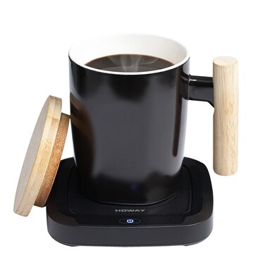 Coffee Mug Warmer Set for Desk, Temperature Controll Heating Cup for Hot Chocolate, Cocoa and Tea, Office &amp; Home use