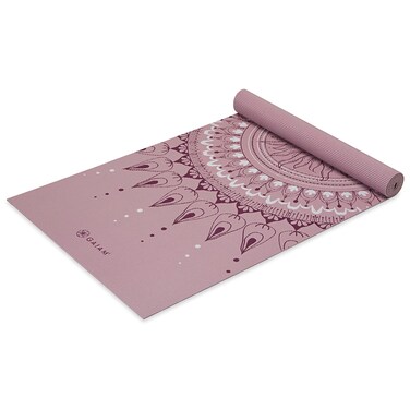 Gaiam Print Yoga Mat, Non Slip Exercise &amp; Fitness Mat for All Types of Yoga, Pilates &amp; Floor Exercises