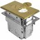 Orbit Industries FLB-R1G-BR Floor Receptacle Cover &amp; Adjustable Box, Tamper Resistant, Brass