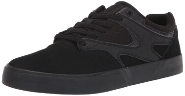DC Mens Kalis Vulc Skateboard, Skate Shoe, Black/Black/Black, 11 M US