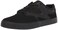 DC Mens Kalis Vulc Skateboard, Skate Shoe, Black/Black/Black, 11 M US
