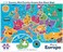Re-marks Map of The World Deluxe Jigsaw Puzzle with Whimsy Pieces