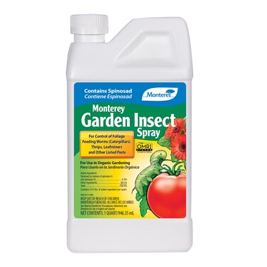 Monterey - Spinosad Insecticide - Organic Gardening Spinosad Garden Insect Spray Concentrate for Control Insects - Apply with Sprayer - 32 oz