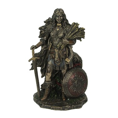Veronese Design 8 5/8" Lady SIF The Norse Goddess of Earth and Family Resin Sculpture Bronze Finish