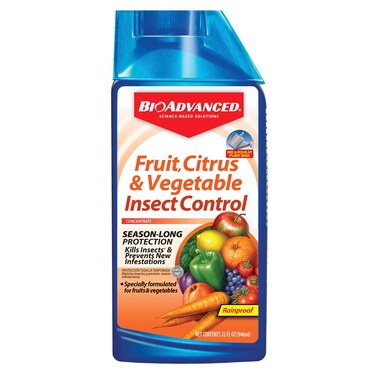 BIOADVANCED 701520A Fruit, Citrus &amp; Vegetable Insect Control for Edible Gardening Concentrate, 32-Ounce
