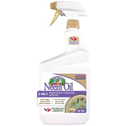 Bonide Captain Jack&#39;s Neem Oil, 32 oz Ready-to-Use Spray, Multi-Purpose Fungicide, Insecticide and Miticide for Organic Gardening