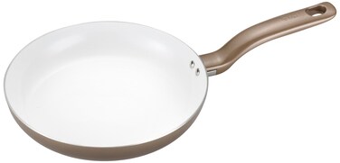T-fal Initiatives Ceramic Nonstick Fry Pan 12 Inch Pots and Pans, Cookware Gold