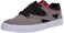 DC mens Kalis Vulc Skate Shoe, Black/Grey/Red, 13 US