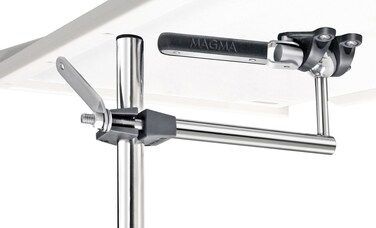 MAGMA Products, T10-780, LeveLock Vertical Round Rail Single Mount, 7/8" or 1" Rails, Multi, One Size