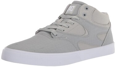 DC Men's Kalis Vulc Mid Low Shoe Skate, Cool Grey, 14