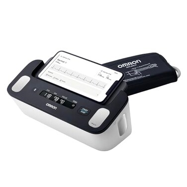 OMRON Complete 2-in-1 Upper Arm Blood Pressure Monitor and 1-Lead EKG Monitor, Clinically Validated, Medical Grade, FDA Cleared, FSA/HSA Eligible, Blood Pressure Machine, Cuff, Connects to Omron app