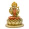 Lakshmi On Lotus 6.5" H lndian God Laxmi Statue Hindu Murti Item Home Temple Mandir Pooja Decor Hindu God and Goddess for Diwali Gifts Birthday Gifts for India People
