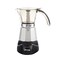 Imusa 6 or 3cup Electric Espresso Maker, Silver