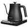 Jocuu Gooseneck Electric Pour Over Kettle with Temperature Control, Tea &amp; Pour Over Coffee Kettle, Stainless Steel, Auto Shutoff Boil-Dry Protection, 0.8L, Matte Black