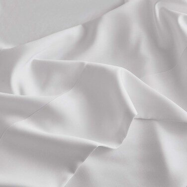 DOZ Flat Sheet, 100% Viscose derived from Bamboo, Organically Grown, Buttery Soft, Cooling Sheets, High GSM, 1 Top Sheet Only (Snow, King/Cal King)