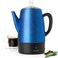Mixpresso Percolator Coffee Pot Electric 10 Cup, Stainless Steel Coffee Maker, Coffee Percolator Electric With Keep Warm Function, 10 Cups Stainless Steel Percolator With Coffee Basket (Shiny Blue)