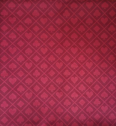 BALIKEN Poker 108X56Inch Section of Two-Tone Suited Poker Table Speed Cloth (Red)