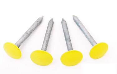 Low Profile Survey Stakes - 4-Pack - Hi-Vis Yellow - Survey Markers