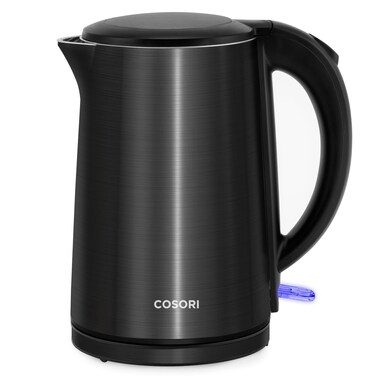 COSORI Electric Kettle, Cool-Touch Double Wall Stainless Steel Insulated, Automatic Shut Off &amp; Boil-Dry Protection, Durable Tea Kettle Boiler &amp; Heater, 1.5L/1500W, Black
